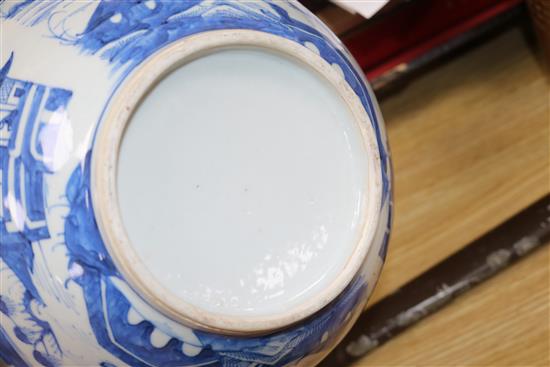 Two Chinese blue and white bowls Diam 24cm